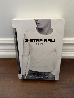 NWT G-Star Men’s Black Long Sleeve T-Shirt - Small